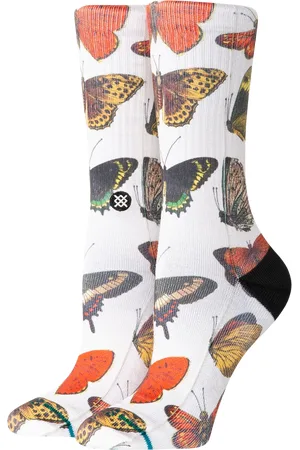 Stance Womens Flutterby Socks in Canvas