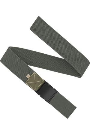 Arcade Ridge Slim Belt in Ivy Green & Oat