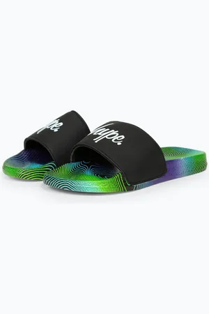 Hype Boys Wave Slider in Black