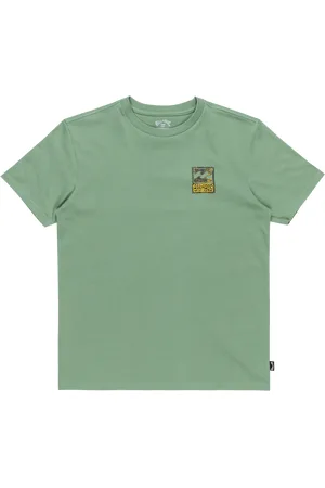 Billabong Boys Stamp T-Shirt in Moss