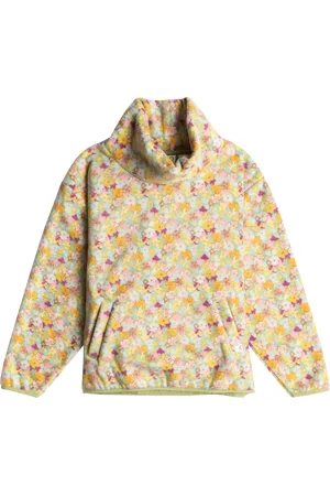 Roxy Girls Heartbreak Weather Fleece Jacket in Fern Memories