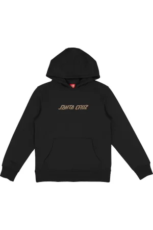 Santa Cruz Boys Screaming Grizzly Hoodie in Black