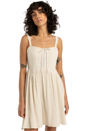 Billabong Romantic Vibes Skater Dress in Whitecap