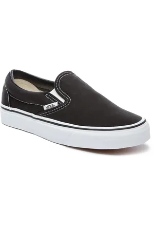 Vans Womens Classic Slip On Shoes in Black