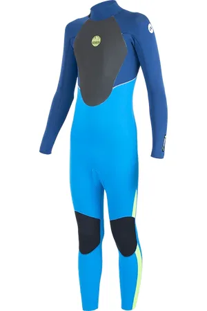 Alder Boys Stealth 3/2mm Back Zip Wetsuit in Navy