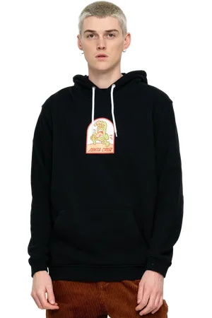Santa Cruz Beach Bum Hand Hoodie in Black