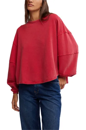 Free People Total Eclipse Sweatshirt in Strawberry