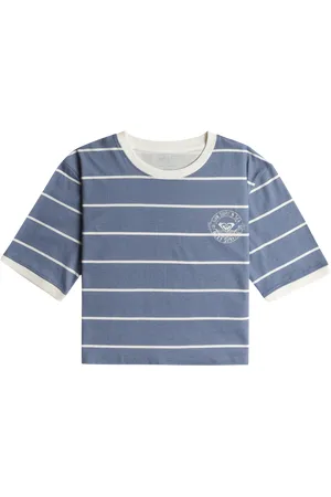 Roxy Girls That Summer Night T-Shirt in Wild Wind Naval Stripe