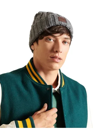 Superdry Trawler Cable Beanie in Zinc Marl
