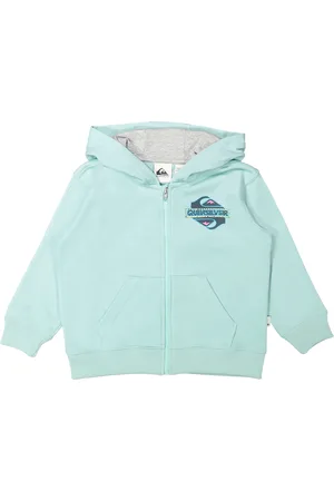 Quiksilver Boys Vintage Rising Hoodie in Pastel Turquoise