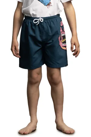 Santa Cruz Boys Screaming Hand Swimshorts in Tidal Teal