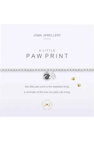 Joma Jewellery Little Paw Print Bracelet in Silver