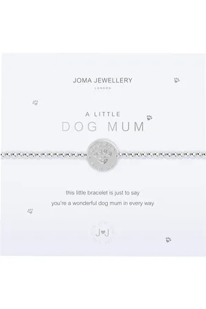 Joma Jewellery Little Dog Mum Bracelet in Silver