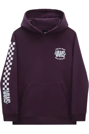Vans Boys Sixty Six Hoodie in Blackberry Wine