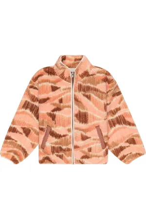 Roxy Girls Like Electricity Zip Fleece Jacket in Candlelight Peach