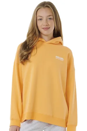 Rip Curl Girls Surf Puff Heritage Hoodie in Orange