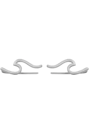 Pura Vida Wave Climber Earrings in Silver
