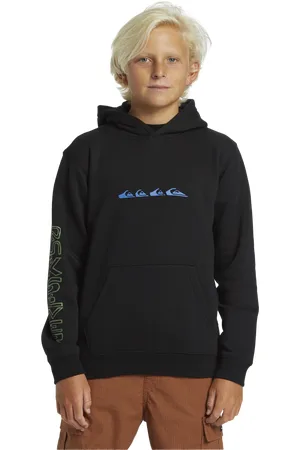 Quiksilver Boys Graphic Hoodie in Black