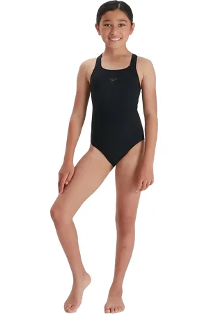 Speedo Girls Eco Endurance+ Medalist Swimsuit in Black
