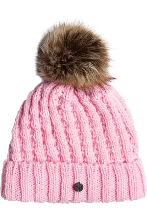 Roxy Girls Blizzard Beanie in Pink Frosting