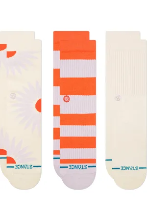 Stance Womens Prowess Crew Socks (3 Pack) in Canvas
