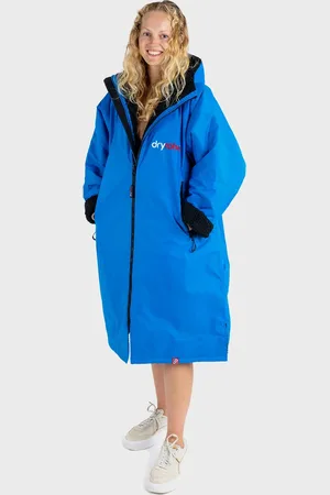 Dryrobe Advance Long Sleeved in Cobalt Blue & Black