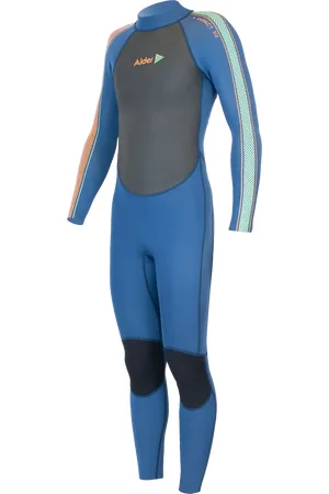 Alder Boys Impact 3/2mm Back Zip Wetsuit in Blue