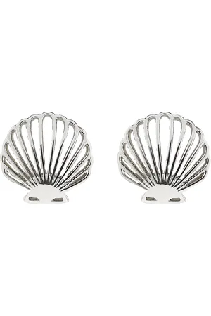 Pura Vida Delicate Shell Stud Earrings in Silver