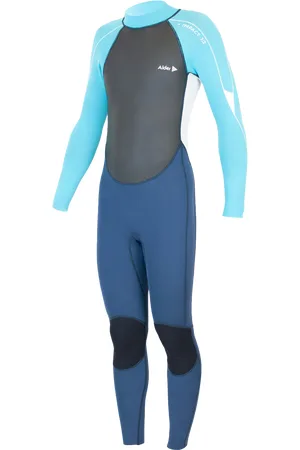 Alder Girls Impact 3/2mm Wetsuit in Cyan
