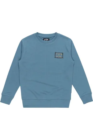 Billabong Boys Foundation Sweatshirt in Glacier Blue