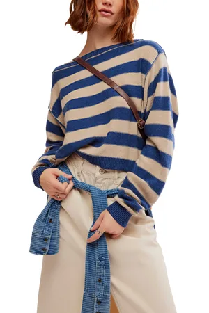 Free People Into The Blue Sweatshirt in Blue Combo