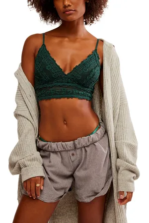 Free People Amina Bralette in Pine