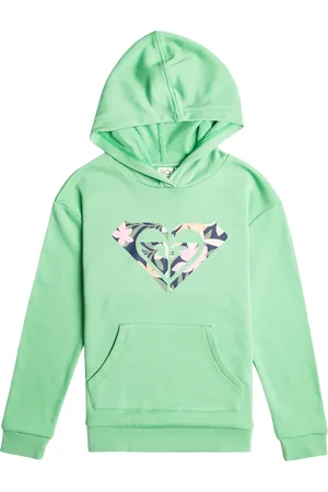 Roxy Girls Surf Feeling Hoodie in Zephyr Green
