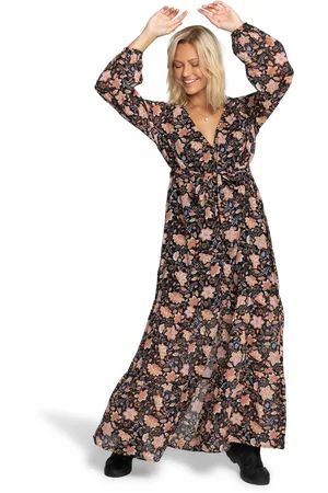 Billabong Daring Heart Dress in Black Pebble