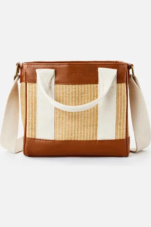 Rip Curl Premium Straw Mini Handbag in Natural