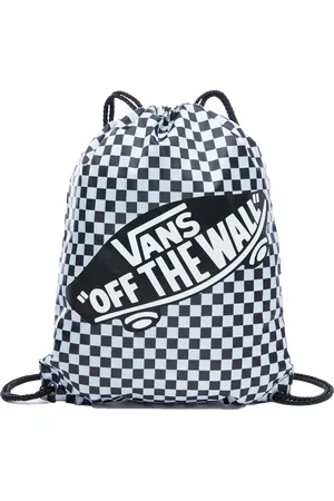 Vans Benched Gymbag in Black & White Check