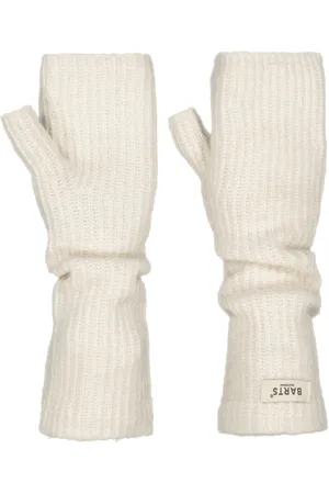 Barts Darty Fingerless Gloves in Cream
