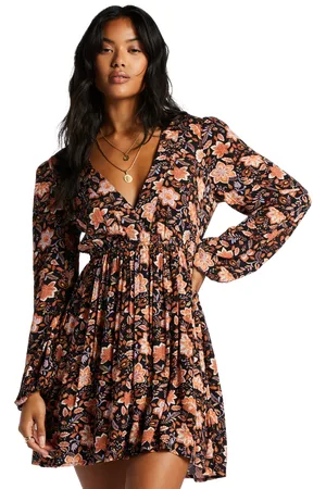 Billabong Sweetest Dream Dress in Black Pebble