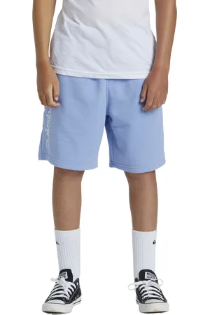Quiksilver Boys Take Us Back Fleece Jogger Shorts in Hydrangea