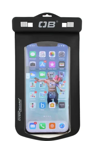 Overboard Large Phone Case in Black