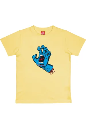 Santa Cruz Boys Screaming Hand T-Shirt in Butter