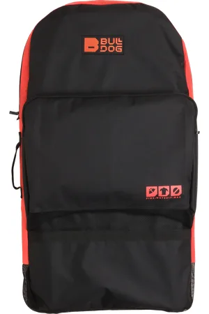 Bulldog Bodyboard Bag in Black & Orange