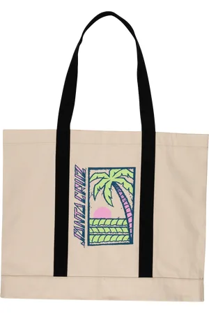 Santa Cruz Palm Strip Tote Bag in Natural