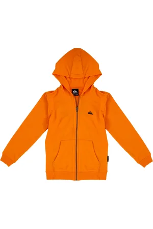 Quiksilver Boys Basic Zip Hoodie in Tangerine