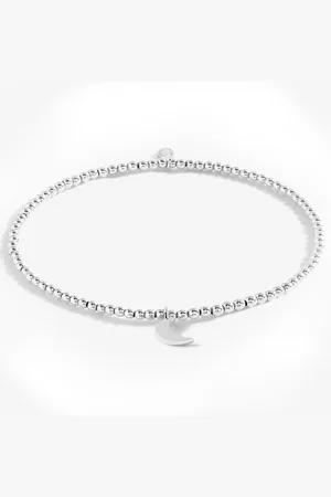 Joma Jewellery Silver Moon Anklet in Silver