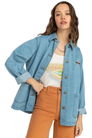 Billabong Endless Night Denim Jacket in Soft Indigo