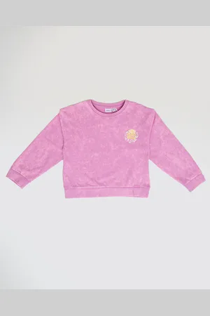 NAME IT Girls Flashed Sweatshirt in Pastel Lavender