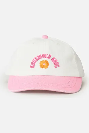 Rip Curl Girls Washed Twill Cap in Pink