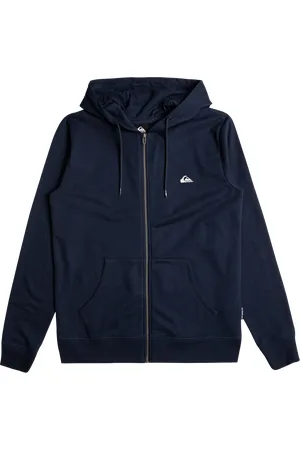 Quiksilver Boys Basic Zip Hoodie in Navy Blazer