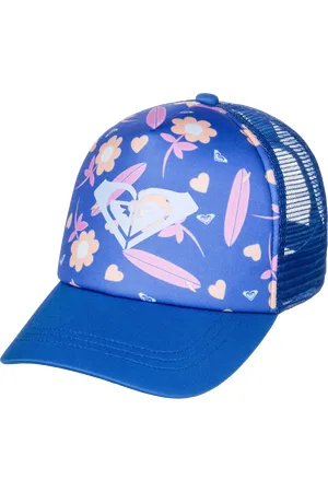 Roxy Girls Sweet Emotions Trucker Cap in Ultramarine & Lorem